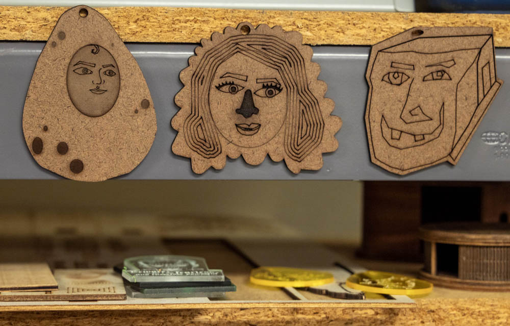 Designs made with laser cutter