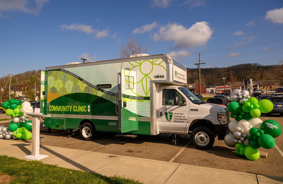 An image of OHIO's Heritage Community Clinic vehicle