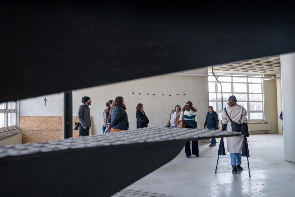 Visitors at Seigfred hall