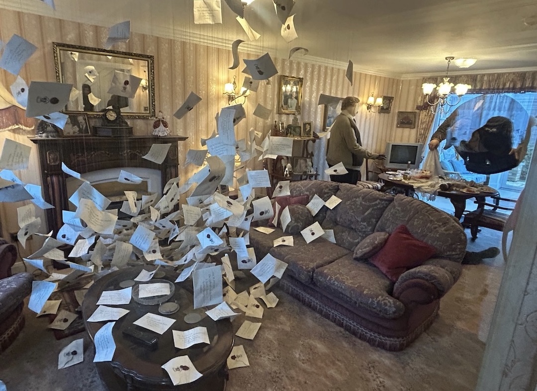 The set of Dursley's living room from Harry Potter (Warner Bros UK). 