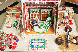 Pictured is the Office of Global Affairs and International Studies’ winning entry in Ohio University Catering’s 10th annual Gingerbread Contest.