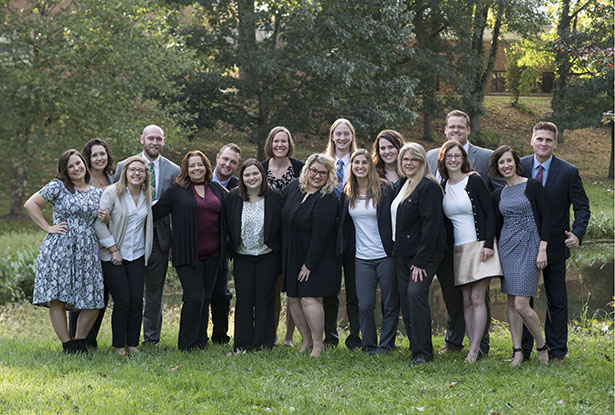The CLDC’s entire professional and graduate assistant staff is seen in this fall 2017 photo.