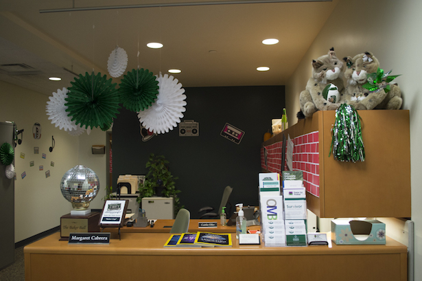 The Office of Community Standards earned the Baker Cup for its mix of music-themed decorations, handmade brick road posters and Bobcat accents.