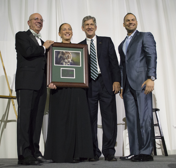 Lauren Mazziotto, BSC '02, was inducted to the Blosser Hall of Fame.