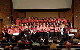 Combined choirs of Ashland Paul G. Blazer High School and Ironton High School.