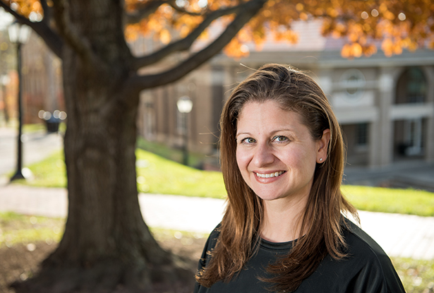 Brittany Peterson is an associate professor in the School of Communication Studies, the director of e-learning for the Scripps College of Communication and the recipient of this year’s Presidential Teacher Award.