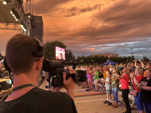 Southern Campus electronic media students have been part of the Summer Motion concerts for the past 20 years, gaining valuable hands-on, live production experience.