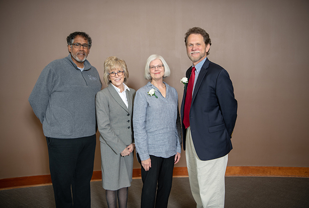Pictured are four of the eight OHIO administrators who are retiring with fewer than 30 years of service to Ohio University.