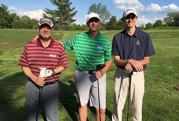 Pictured are members of the first-place (gross score) team – NECCO.