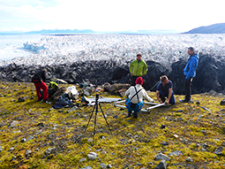 Adanin studied surging glaciers with a research team from University of Scot-land and Norway University.