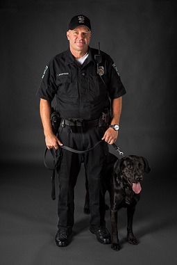 Officer Woodyard and K9 Officer Alex