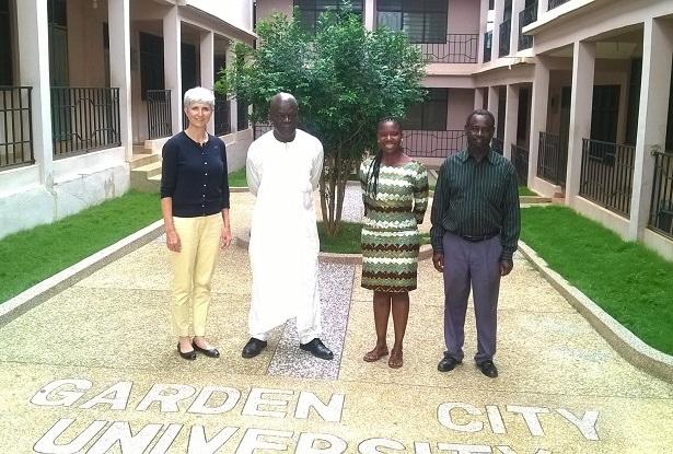 OHIO visit to Garden City University College in Ghana