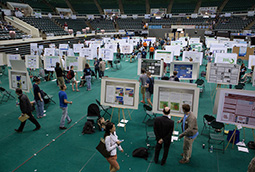 The Student Research Expo draws a large crowd of participants each spring.