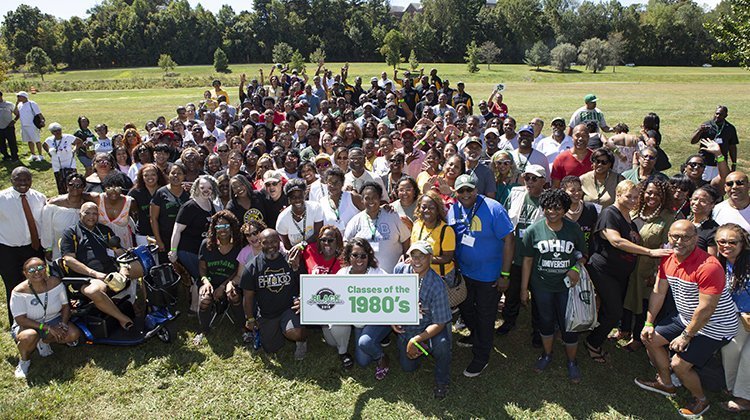 The 1980’s were well represented at this year’s Black Alumni Reunion, as seen in this group photo taken of OHIO alumni