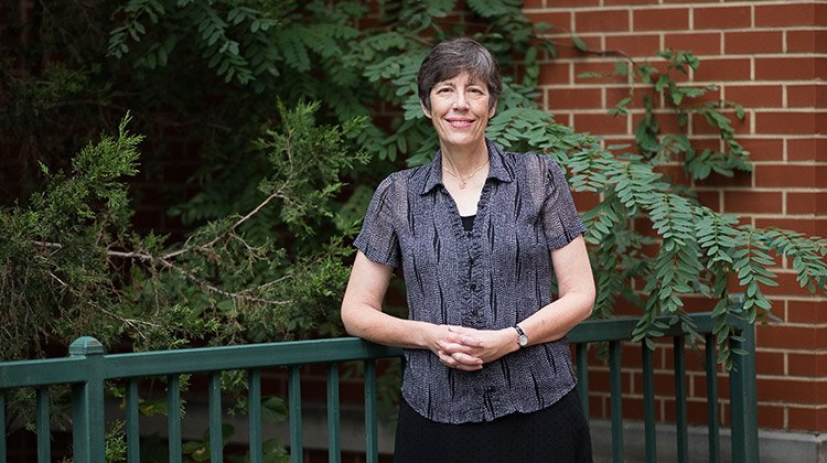 Katherine Jellison, a professor in and chair of Ohio University's Department of History, is pictured on Ohio University’s Athens Campus.