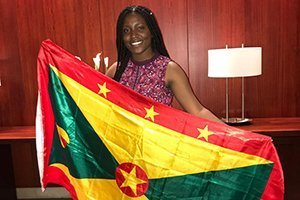 Cheryl Mukosiku is pictured at the International Federation of Medical Students’ Association Regional Meeting in Quito, Ecuador.