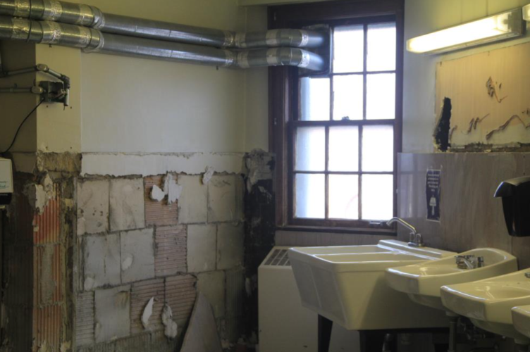 Image of bathroom mid-deconstruction