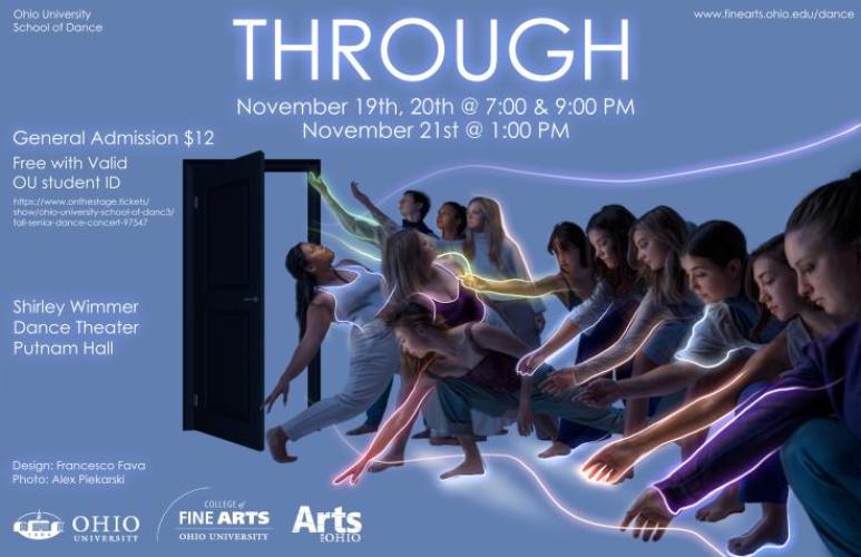 Promo of Through senior dance fall concert showing students in dance positions