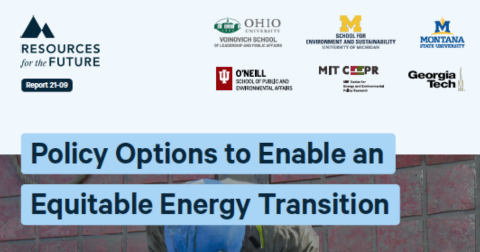 Policy options to enable an equitable energy transition
