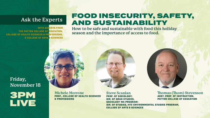 Ask the Experts Food safety and sustainability