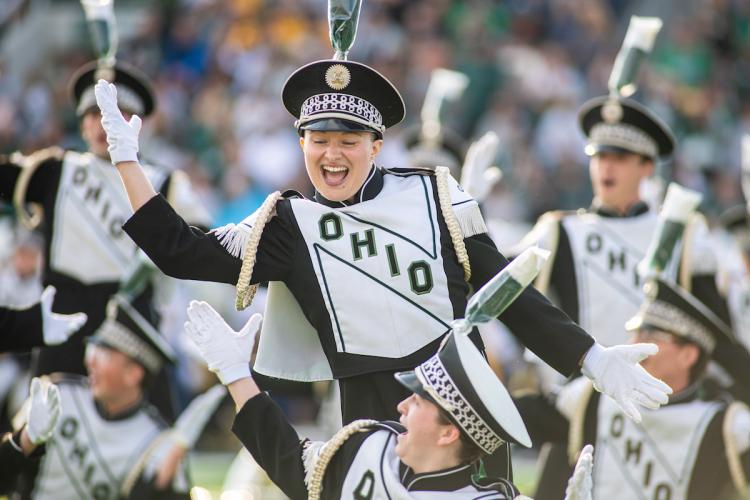 The Marching 110 dance during a halftime show