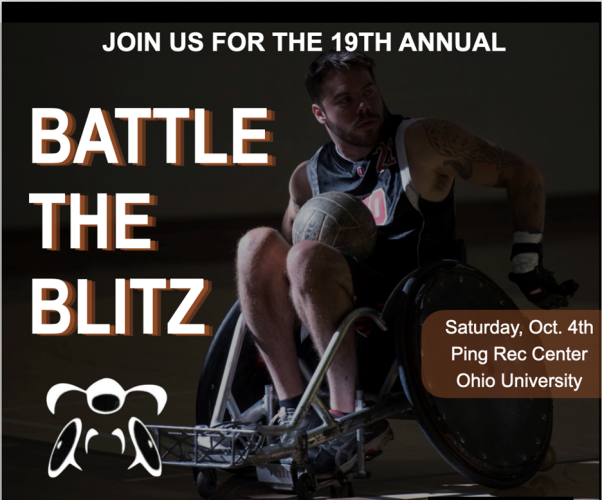 Join us for the 19th annual Battle the Blitz, Saturday, Oct. 4. Ping Rec Center, Ohio University