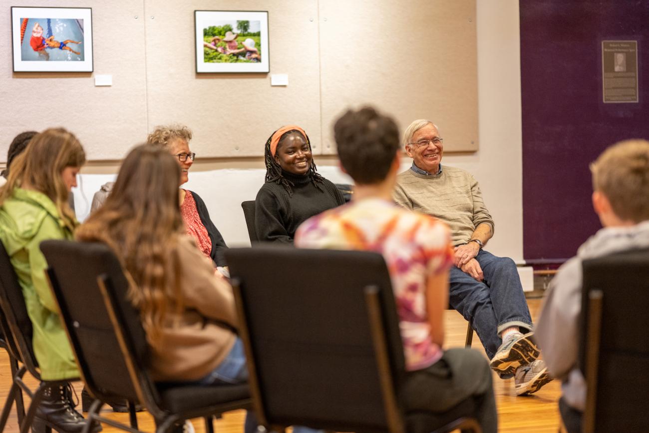 Athens community leaders and Athens Middle School students take part in the anti-racism workshop. 