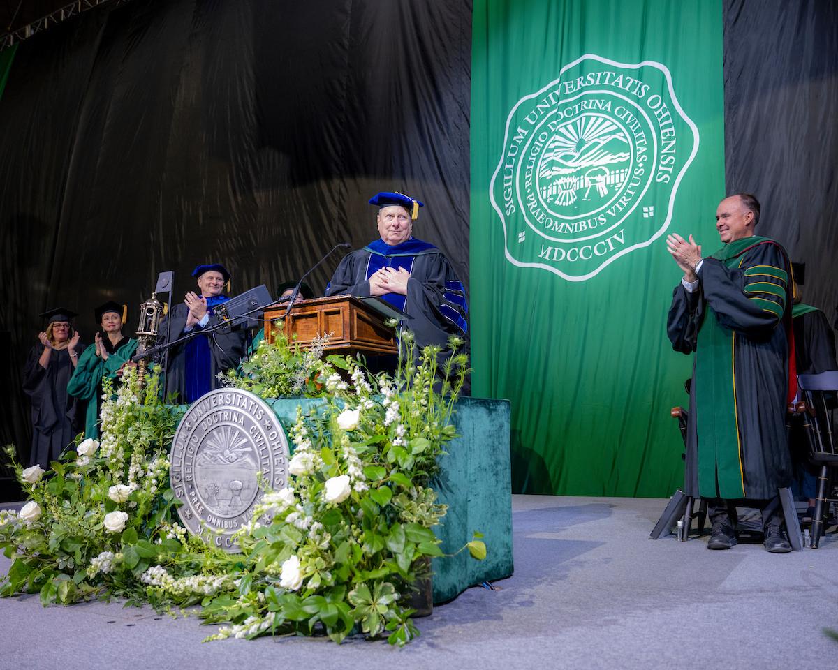 HCOM Admissions Dean John Schriner gives keynote speech at commencement