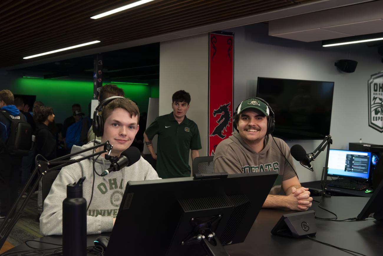 Ohio University students work with high school students to facilitate an esports tournament and teach them esports broadcasting.