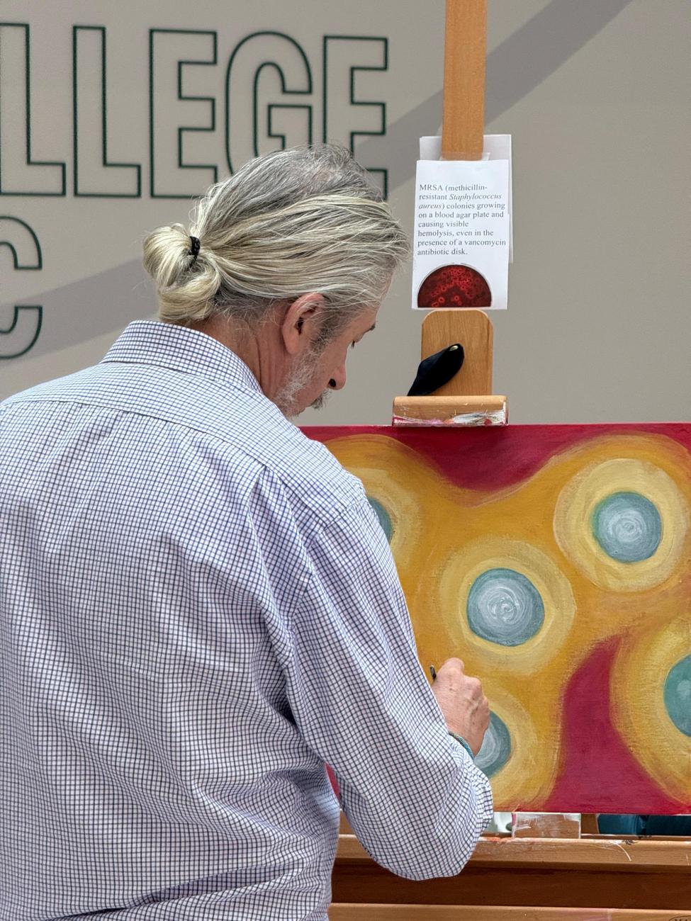 Mario Grijalva, executive director of ITDI, paints picture.