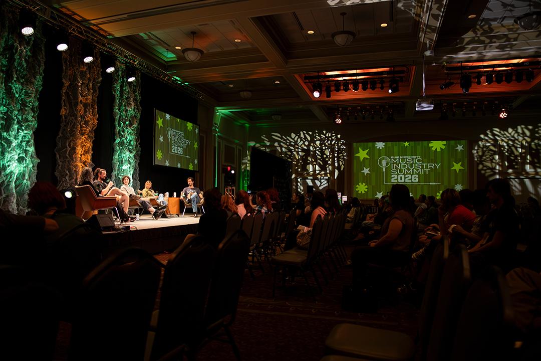 An audience view during The Crane Wives keynote conversation.