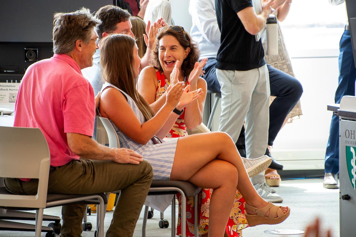 Students and family celebrate Kettering Scholarship announcement