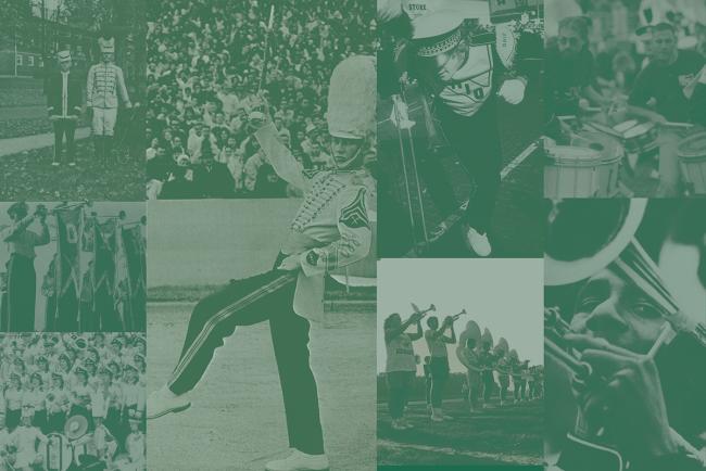 Archival images of the Marching 110