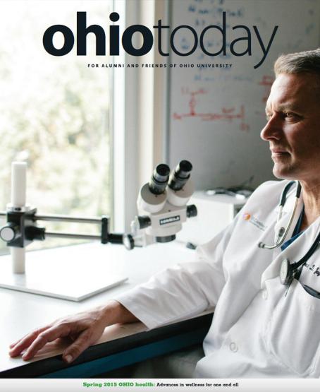 Cover of 2015 Spring issue of Ohio Today