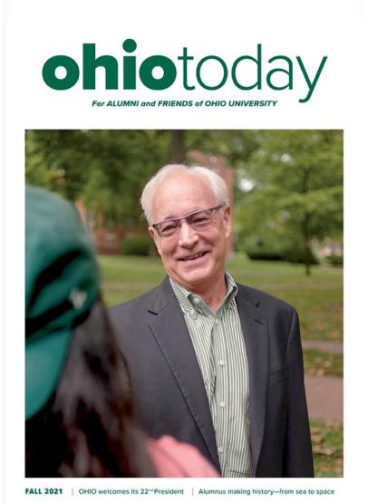 Fall 2021 cover of Ohio Today