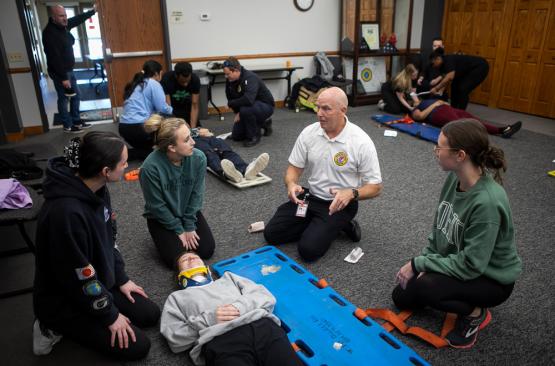 HCOM students participate in mass casualty simulation