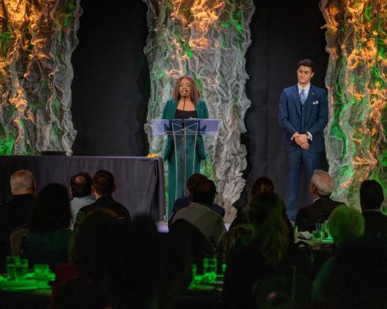 Two students lead the program at the 2025 Leadership Awards