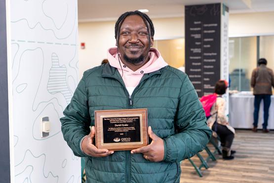 Graduate student David Oyuke