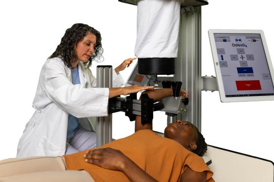 CBMT measures how strong bone is on a patient