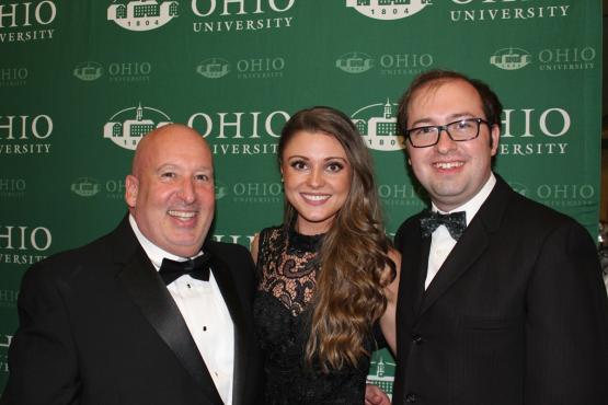 Professor Michael Schor is shown with two other OHIO individuals at an OHIO event.