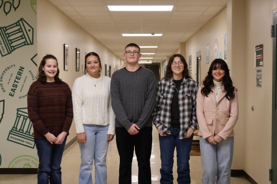 L-R Hattie Warne, Genevieve Hess, Kason Rosnick, Karalynn Tindall, Brayleigh Hickman