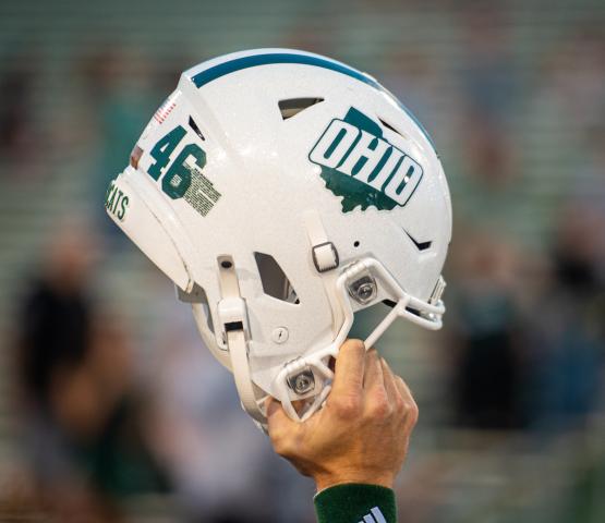 An image of an Ohio University football helmet