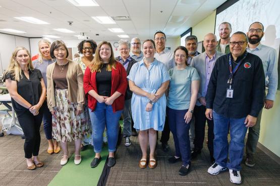 The cohort members of the Voinovich Academy OCPM stand together.