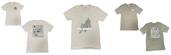 The winning shirt designs from the competition