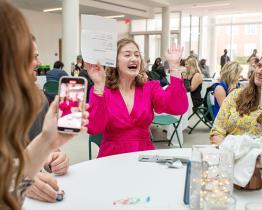 Students showing excitement during Match Day 2022
