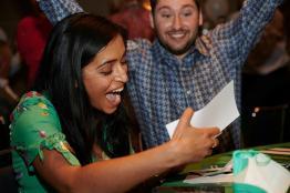 Students expressing excitement during Match Day 2022