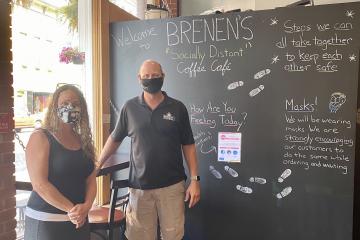 Dr. Connie Patterson and alum Josh Thomas