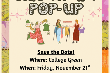 Join us for the OHIO Thrift Pop-Up - Save the Date! Where: College Green, When: Friday, Nov. 21, 11 a.m. - 5 p.m.  