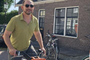Justin Goodwin on a bike