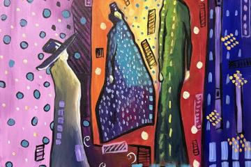 a painting by Michael Kirk